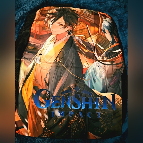 NEW Zhongli Genshin Impact Backpack - Picture 2 of 11